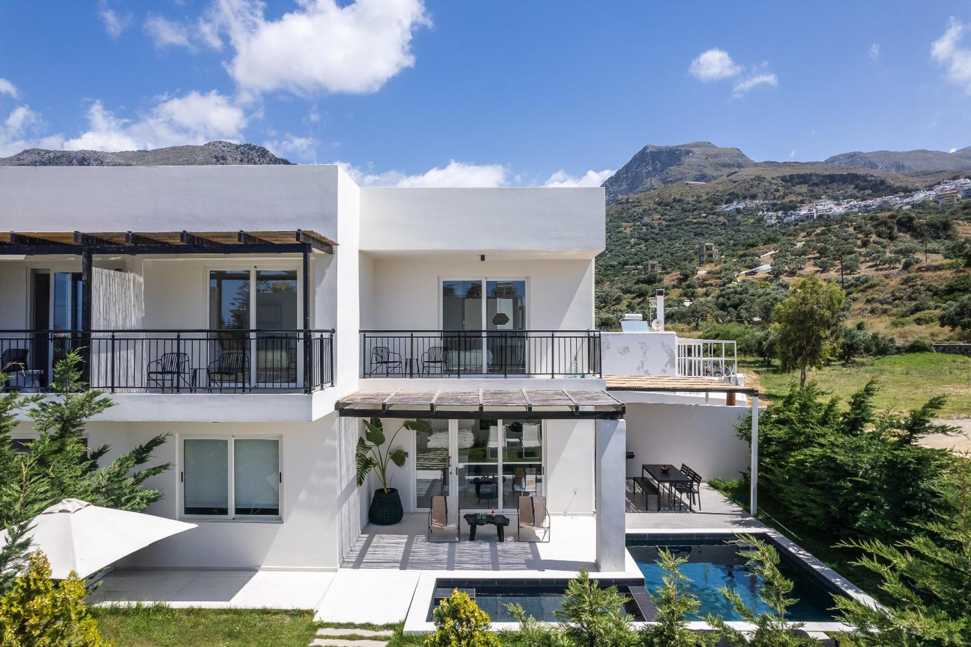 Modern Villa Casa Filo Verde With Private Pool & Bbq,200M From The Beach Plakias Exteriér fotografie