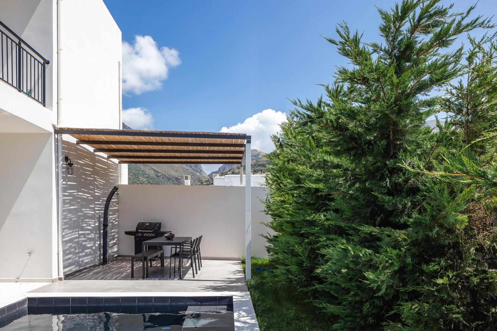 Modern Villa Casa Filo Verde With Private Pool & Bbq,200M From The Beach Plakias Exteriér fotografie